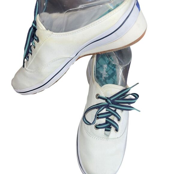 KEDS WOMEN'S SIZE 6.5 White FABRIC SLIP-ON BACKLESS MULES SNEAKERS - Picture 7 of 7